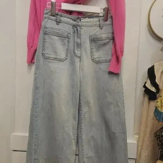 [BUNJANG] Vanessa Bruno Athé Unique Slit Cardigan and Denim / 슬릿 유니크 가디건 바네사브루노아떼 포켓 데님