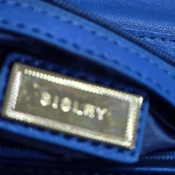 [BUNJANG] Sisley Blue Leather Chain Bag / 시슬리 블루 가죽 체인백