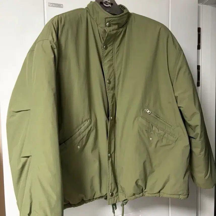 [BUNJANG] Oro Khaki Short Padded Jumper / 오로 카키색 숏 패딩 점퍼