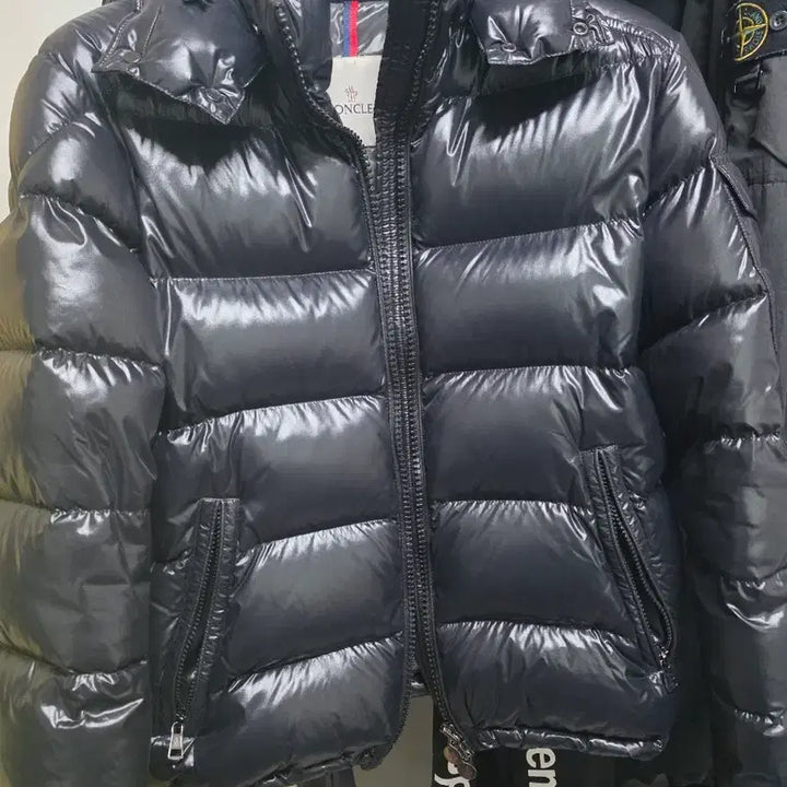 [BUNJANG] Moncler Maya Shiny Black Puffer Jacket / 몽클레어 마야 유광블랙