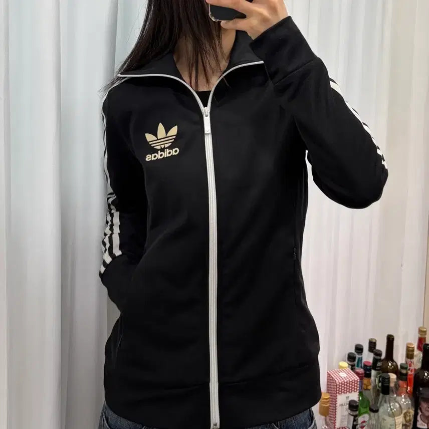 [BUNJANG] Adidas Europa Black Track Top Jacket / [M]아디다스 유로파 블랙 트랙탑 져지