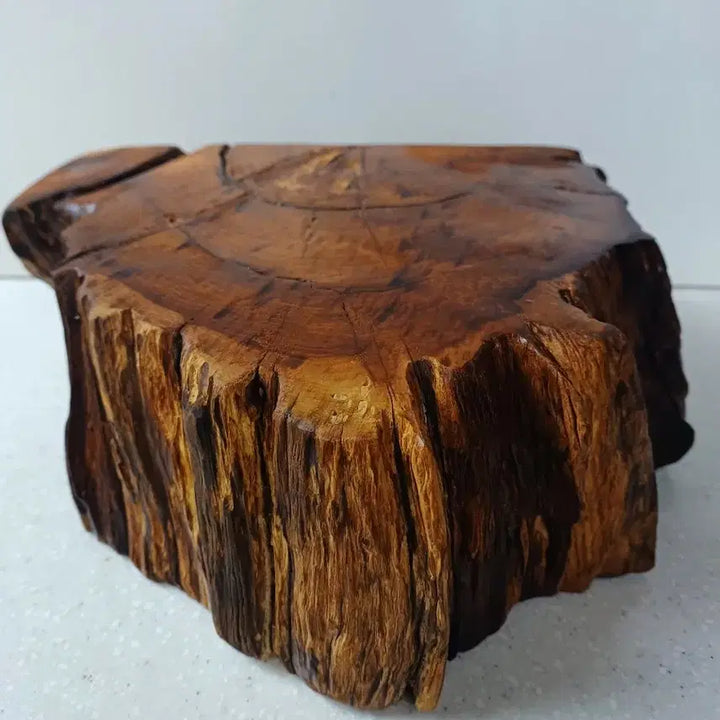 [BUNJANG] Solid Wood Tea Table with Stand / 나무 찻상 원목 받침대 인테리어 소품