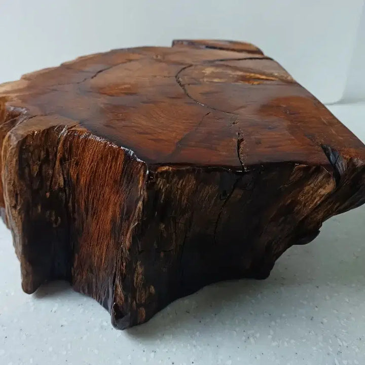 [BUNJANG] Solid Wood Tea Table with Stand / 나무 찻상 원목 받침대 인테리어 소품