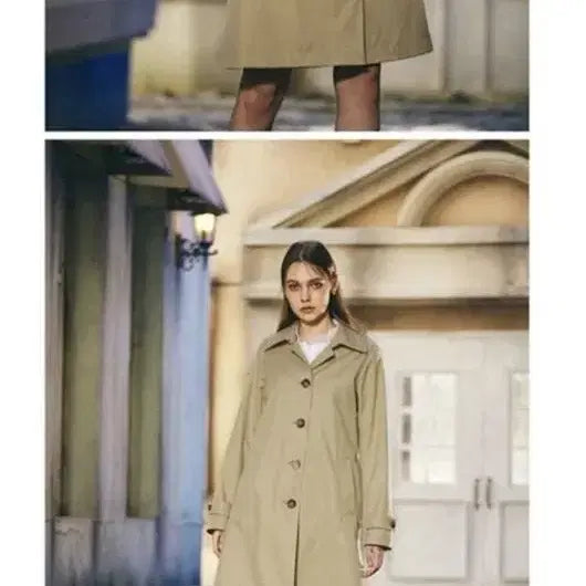 [BUNJANG] FESPWOO Limonta Water-Repellent Single Trench Coat / 페스포우 트렌치코트 리몬타 발수 싱글 새상품