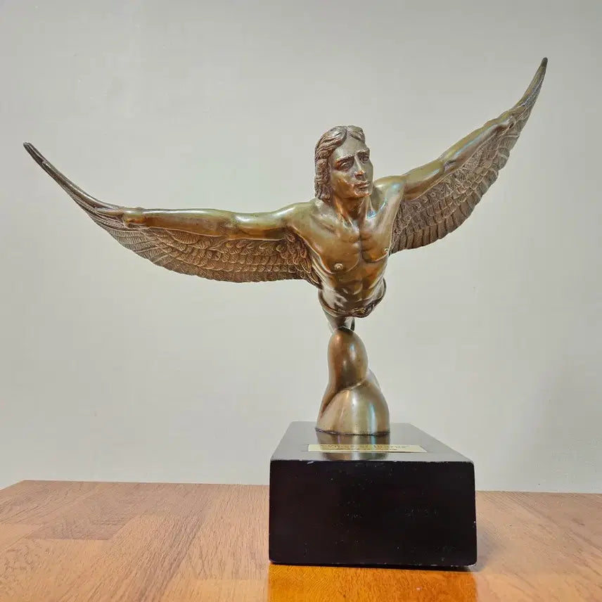 [BUNJANG] Panolli Icarus's Wings Bronze Sculpture / 1985년 이태리 Sculptor 파놀리 이카로스의 날개 청동브론즈.