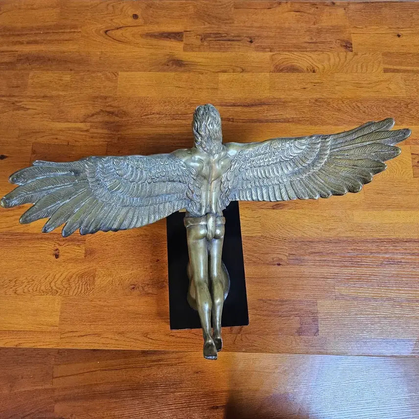 [BUNJANG] Panolli Icarus's Wings Bronze Sculpture / 1985년 이태리 Sculptor 파놀리 이카로스의 날개 청동브론즈.