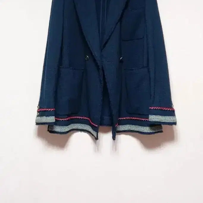 [BUNJANG] Hansum SJ SJ Navy Tweed Jacket / 한섬 SJ SJ 네이비 트위드 자켓 55~66