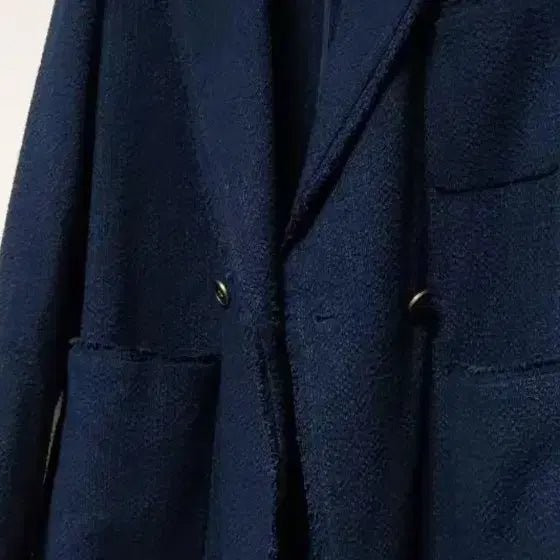 [BUNJANG] Hansum SJ SJ Navy Tweed Jacket / 한섬 SJ SJ 네이비 트위드 자켓 55~66