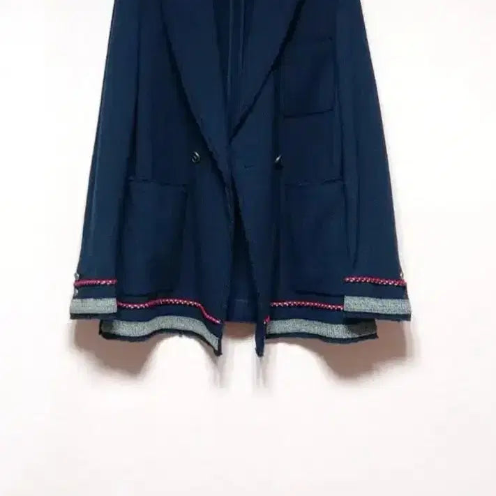 [BUNJANG] Hansum SJ SJ Navy Tweed Jacket / 한섬 SJ SJ 네이비 트위드 자켓 55~66