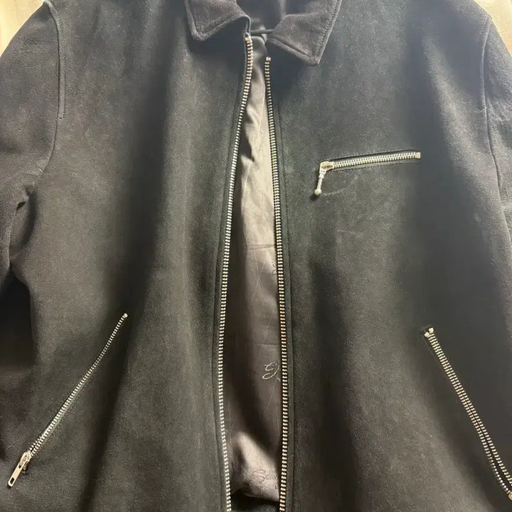 [BUNJANG] Stussy 8 Ball Suede Blouson Jacket - XL / XL) 스투시 8볼 스웨이드 빙 자켓