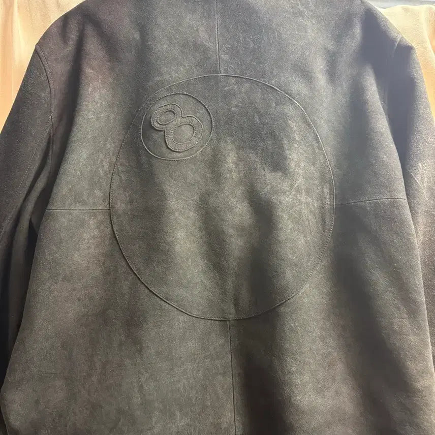 [BUNJANG] Stussy 8 Ball Suede Blouson Jacket - XL / XL) 스투시 8볼 스웨이드 빙 자켓
