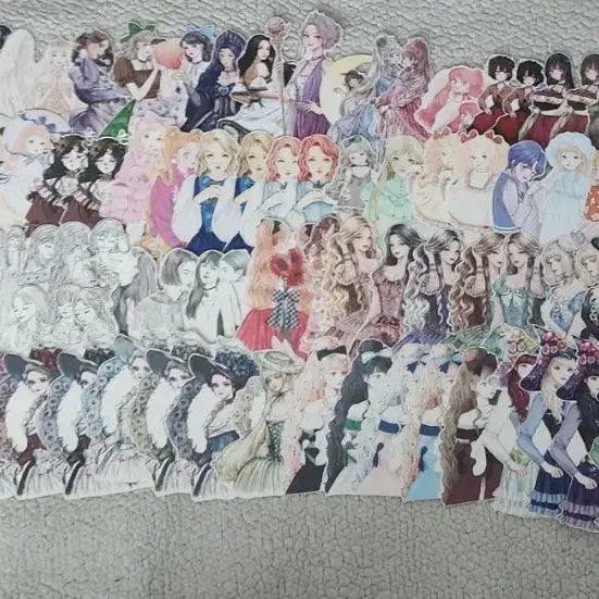 [BUNJANG] Assorted Decorative Paper Cuttings Bundle Set / 다꾸템 처분 인물 배경 인물집 인컷 4327장