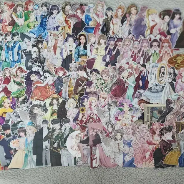 [BUNJANG] Assorted Decorative Paper Cuttings Bundle Set / 다꾸템 처분 인물 배경 인물집 인컷 4327장