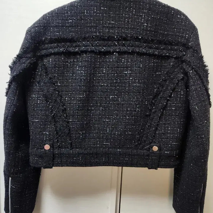 [BUNJANG] NotKnowing Shine Tweed Moto Jacket / #새상품# 낫노잉 샤인 트위드 모토 자켓
