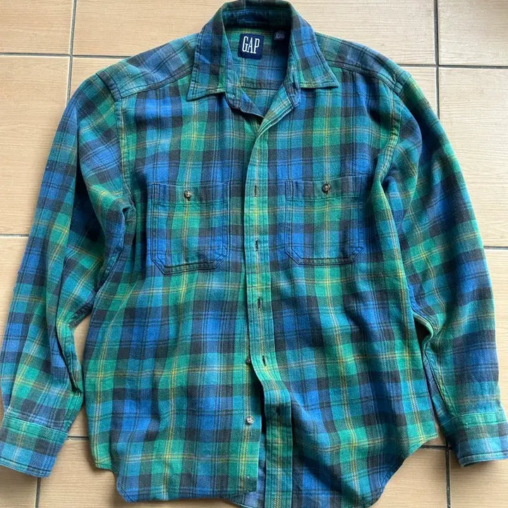 [BUNJANG] Old Gap Flannel Check Shirt / 90s 올드갭 플란넬 체크셔츠