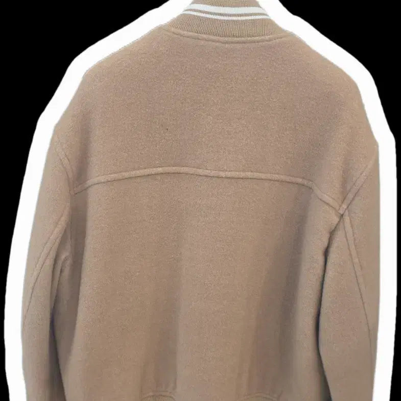 [BUNJANG] Solid Homme Beige Stadium Jacket / 솔리드옴므 베이지 야구 점퍼 스타디움 자켓 46(95)