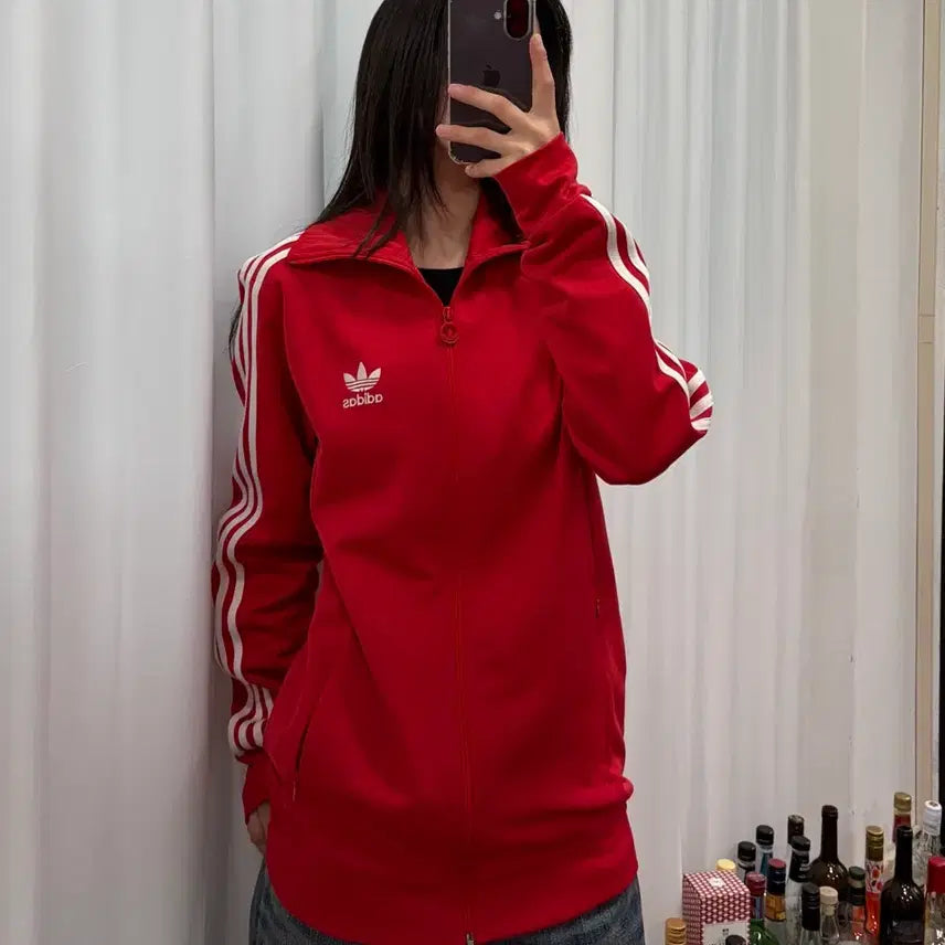 [BUNJANG] Adidas Europa Red Track Top Jersey / [L]아디다스 유로파 레드 트랙탑 져지