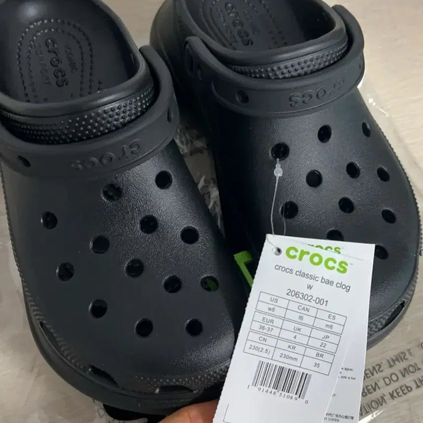 [BUNJANG] Crocs Bayaband Black Sandals / M5/W7크록스베이클로그 블랙240사이즈