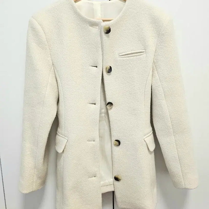 [BUNJANG] Freckle Alpaca Jacket & Skirt Set (S) / 프레클 노카라알파카자켓+스커트(s) 셋업