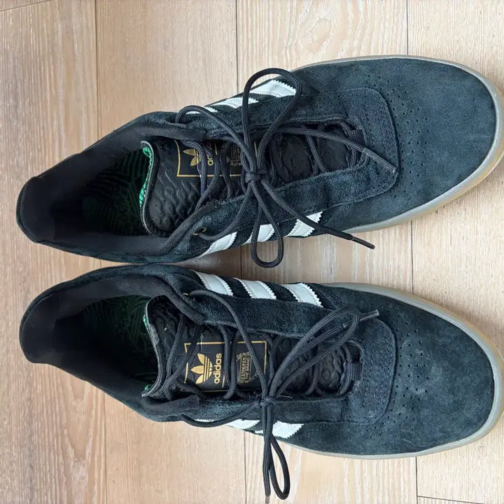 [BUNJANG] Adidas PUIG Sneakers Black/White/Green 270 / 아디다스 PUIG 단화 검흰초 270