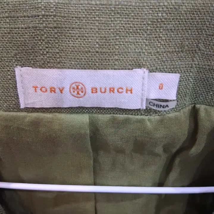[BUNJANG] Tory Burch Khaki Embellished Jacket / 토리버치 카키색 장식 자켓(정품)