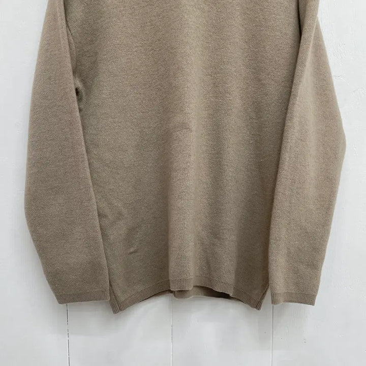 [BUNJANG] COOR Wool Blend Round Knit Beige Sweater / 쿠어(COOR) 탑다이 울 라운드 니트 베이지