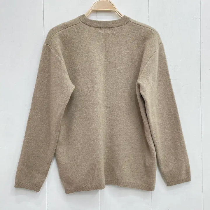 [BUNJANG] COOR Wool Blend Round Knit Beige Sweater / 쿠어(COOR) 탑다이 울 라운드 니트 베이지