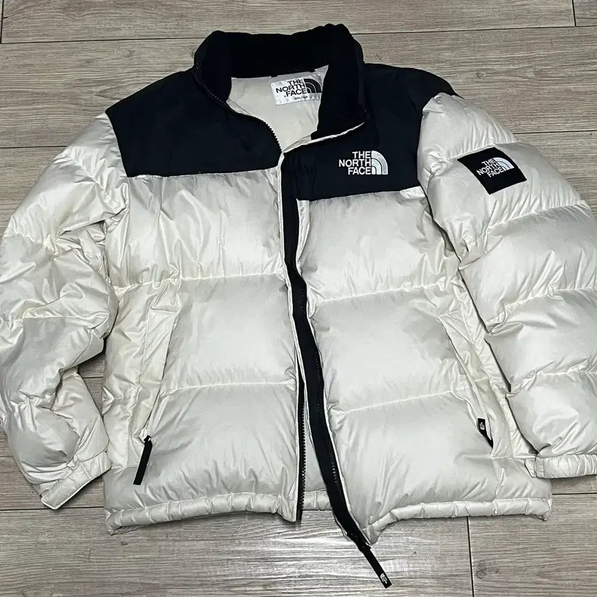[BUNJANG] The North Face Novelty Nuptse Cream Puffer Jacket / 노스페이스 화이트라벨 노벨티 눕시 크림 2XL