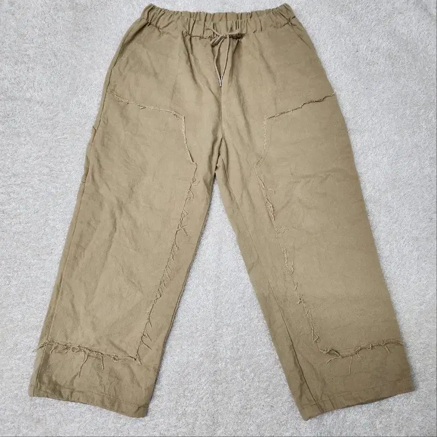 [BUNJANG] Burning Capone Vintage Wide Pants Beige 3XL / Burning Capone 빈티지 와이드 팬츠 베이지 3XL