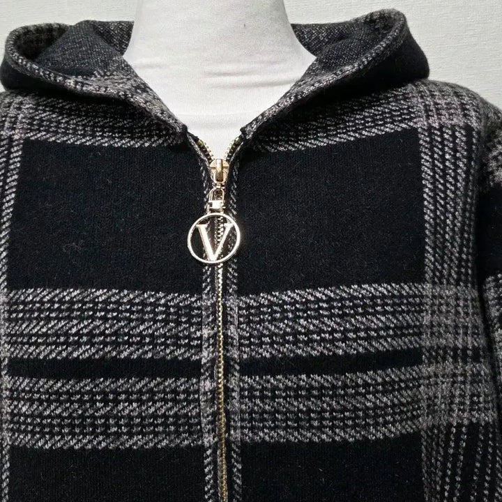 [BUNJANG] Women's Knit Hooded Zip-Up Jacket / 여성 니트 후드집업