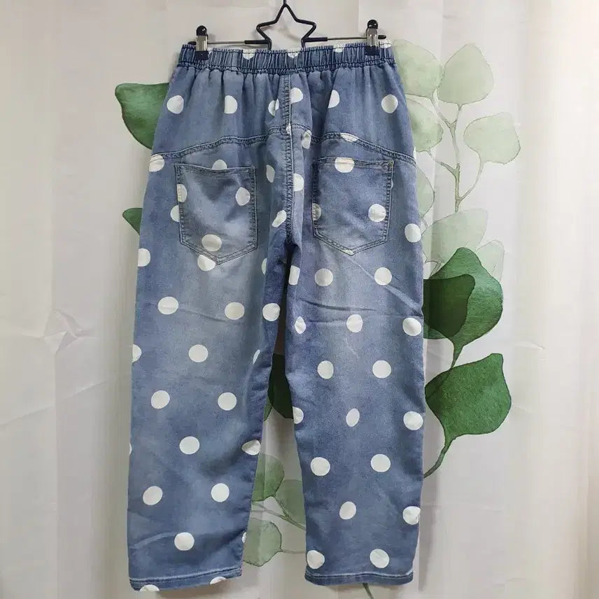 [BUNJANG] Dot Banding Jeans / 도트 밴딩 청바지