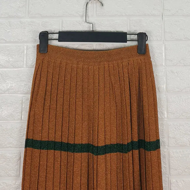[BUNJANG] Juicy Judy Knit Pleated Long Skirt / [28]쥬시쥬디 니트 플리츠 롱 스커트