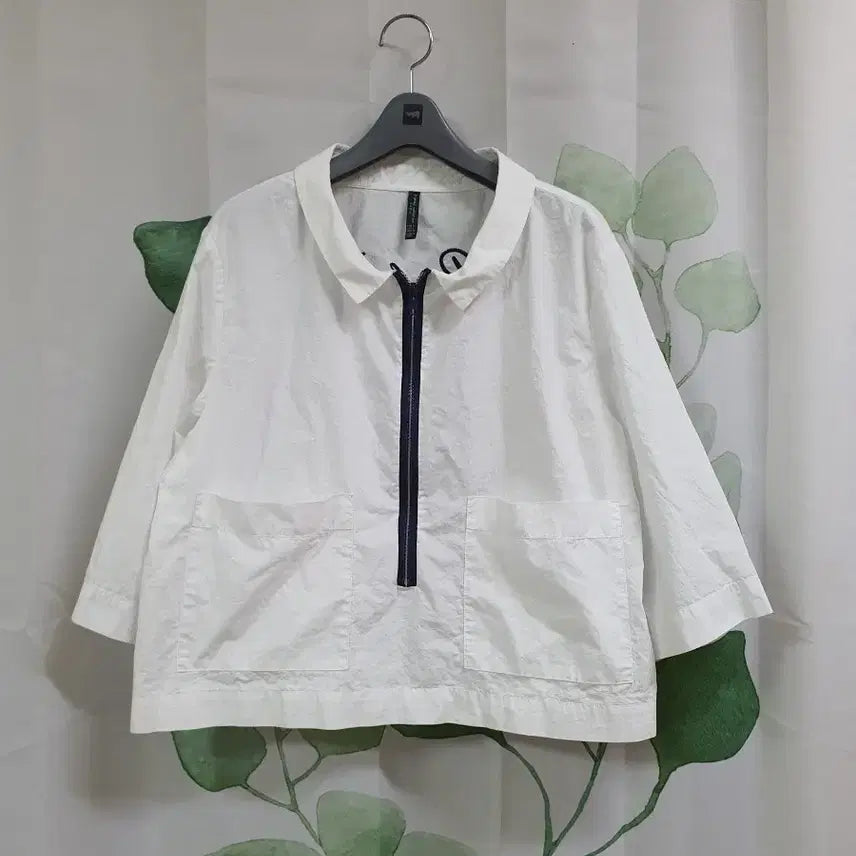 [BUNJANG] ZARA Cropped Zip-up Shirt / 자라 크롭 집업 남방