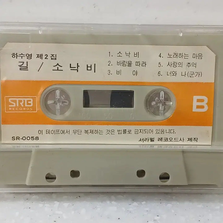 [BUNJANG] Ha Soo-young Vol. 2 Cassette Tape / 하수영 2집 카세트 테이프 길/소낙비