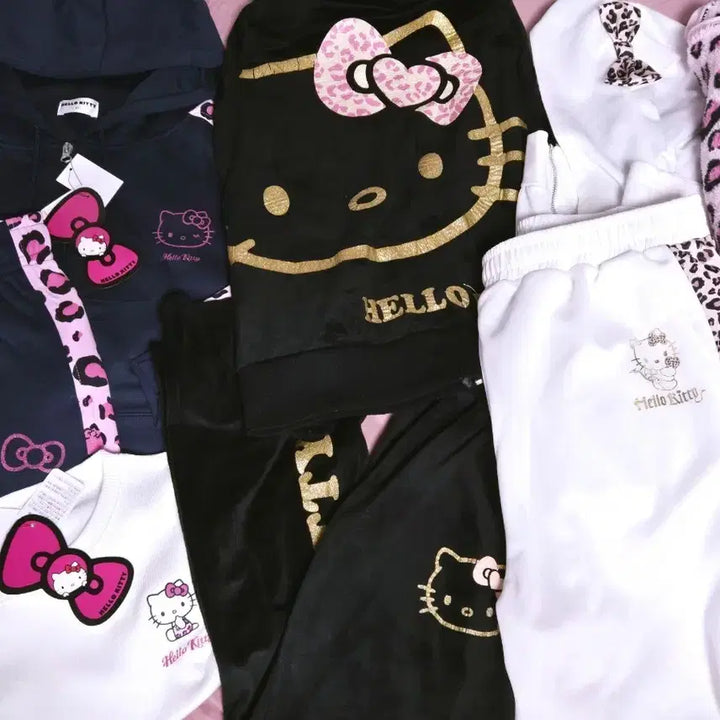 [BUNJANG] Hello Kitty Gyaru Set Up - Pink Leopard, Devil Kitty / 헬로키티 갸루 셋업 4종 악마 키티 핑크 레오파드 호피 키티 오네갸루