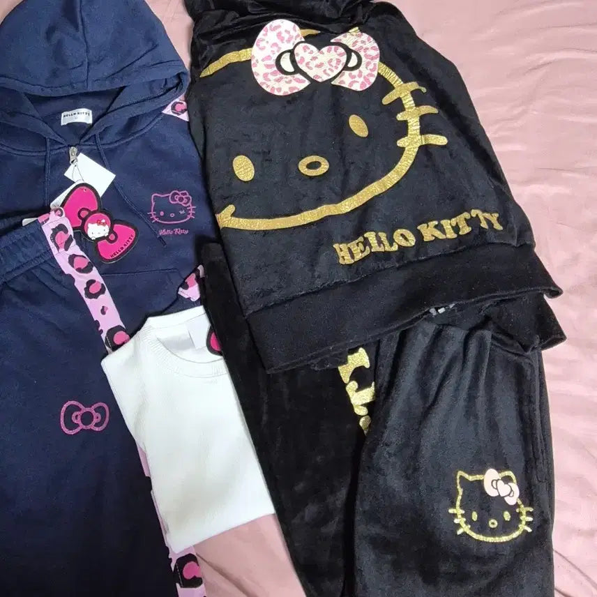 [BUNJANG] Hello Kitty Gyaru Set Up - Pink Leopard, Devil Kitty / 헬로키티 갸루 셋업 4종 악마 키티 핑크 레오파드 호피 키티 오네갸루