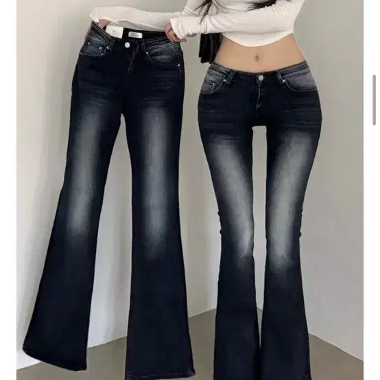 [BUNJANG] Hip-Dip Bootcut Denim Jeans / 정가5.5/ 힙딥 부츠컷 ,핏대박 새거급/흑청.m
