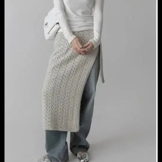 [BUNJANG] Manic Labs Knit Mini Skirt / 매니크 랩스커트