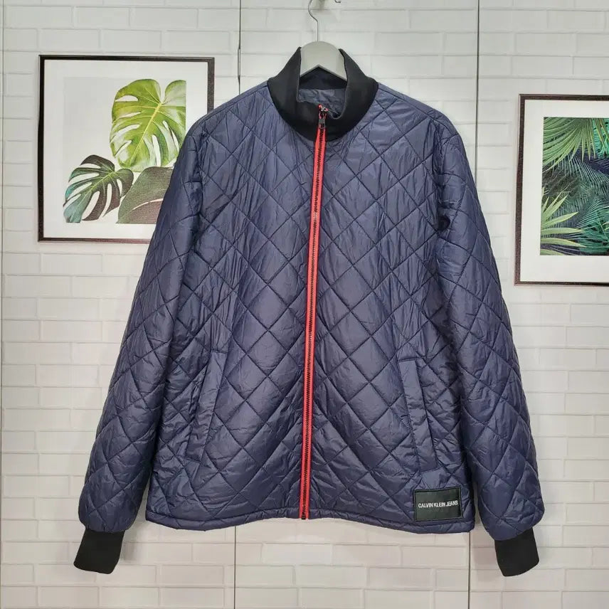 [BUNJANG] Calvin Klein Jeans Quilted Padded Jacket L (Fits XL) / 캘빈클라인진 퀄팅 패딩 자켓 점퍼 집업 L 실측 XL