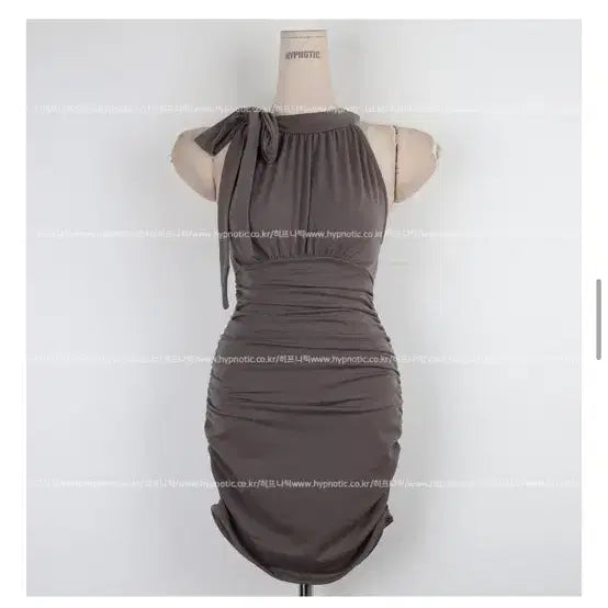 [BUNJANG] Halter Shirred Mini Dress / 홀터 셔링원피스/핏대박/실물대박