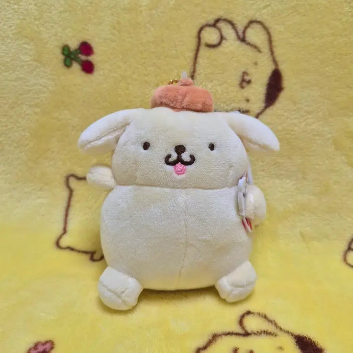 [BUNJANG] Sanrio Pompompurin Mascot Keyring Plush / 산리오 뚱뚱해진 폼폼푸린 마스코트 키링 인형