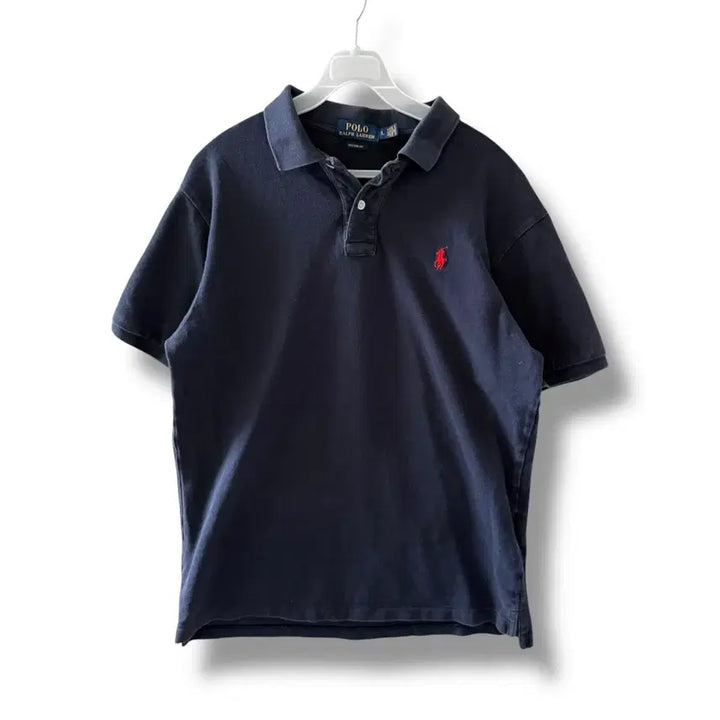 [BUNJANG] Polo Custom Fit Navy Polo Shirt / [L] 폴로 커스텀핏 네이비 카라티