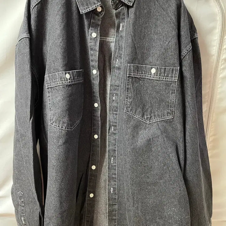 [BUNJANG] La Gar Check Denim Shirt / 라걸 체크 데님셔츠