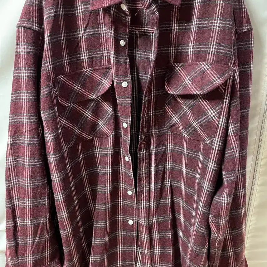 [BUNJANG] La Gar Check Denim Shirt / 라걸 체크 데님셔츠