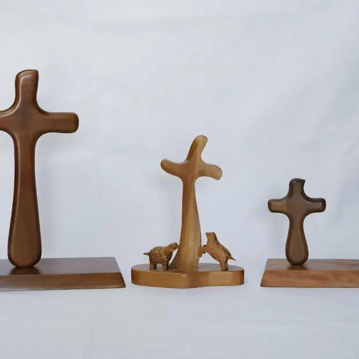 [BUNJANG] Wooden Cross Ornament / 탁상십자가