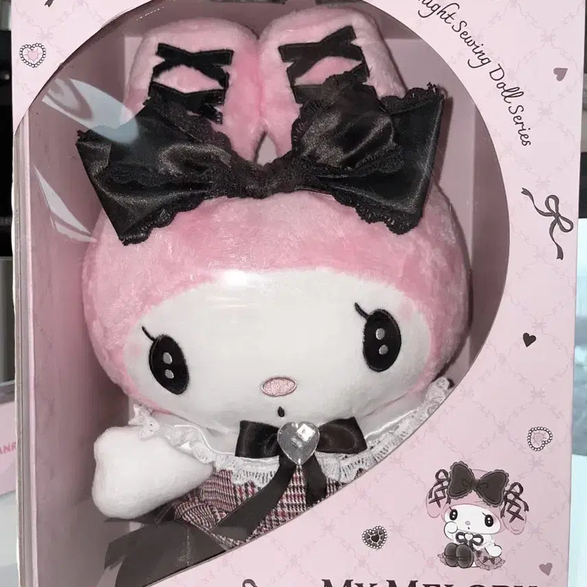 [BUNJANG] Kuromi x My Melody Midnight Series Nuigurumi / 미드나잇 시리즈 쿠로미 콜라보 마멜 누이인형