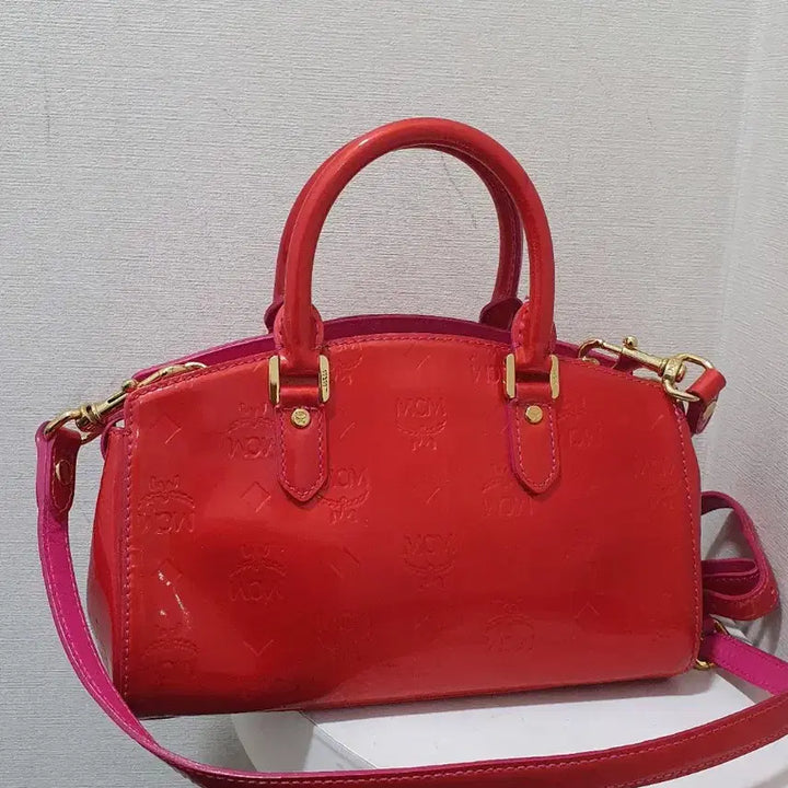 [BUNJANG] MCM Red Mini Tote Bag / MCM 레드 미니토트백