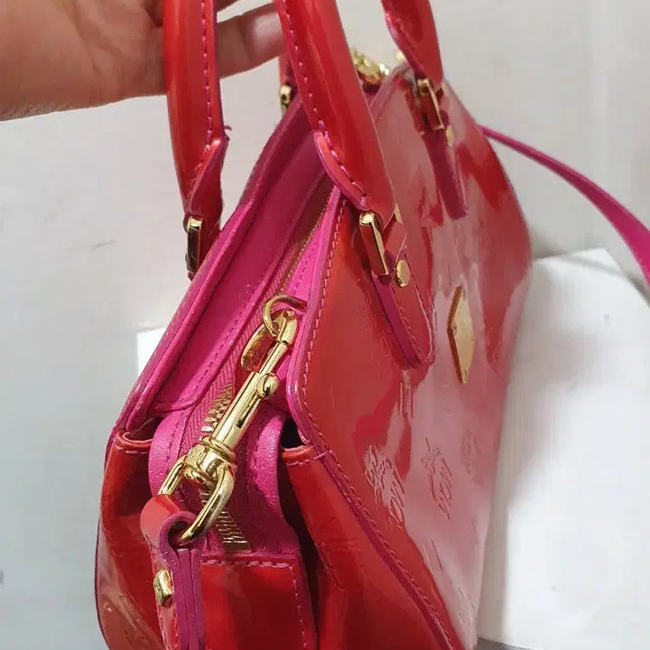 [BUNJANG] MCM Red Mini Tote Bag / MCM 레드 미니토트백