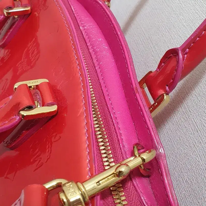 [BUNJANG] MCM Red Mini Tote Bag / MCM 레드 미니토트백