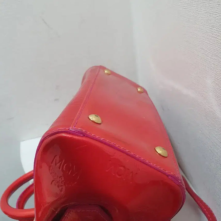 [BUNJANG] MCM Red Mini Tote Bag / MCM 레드 미니토트백